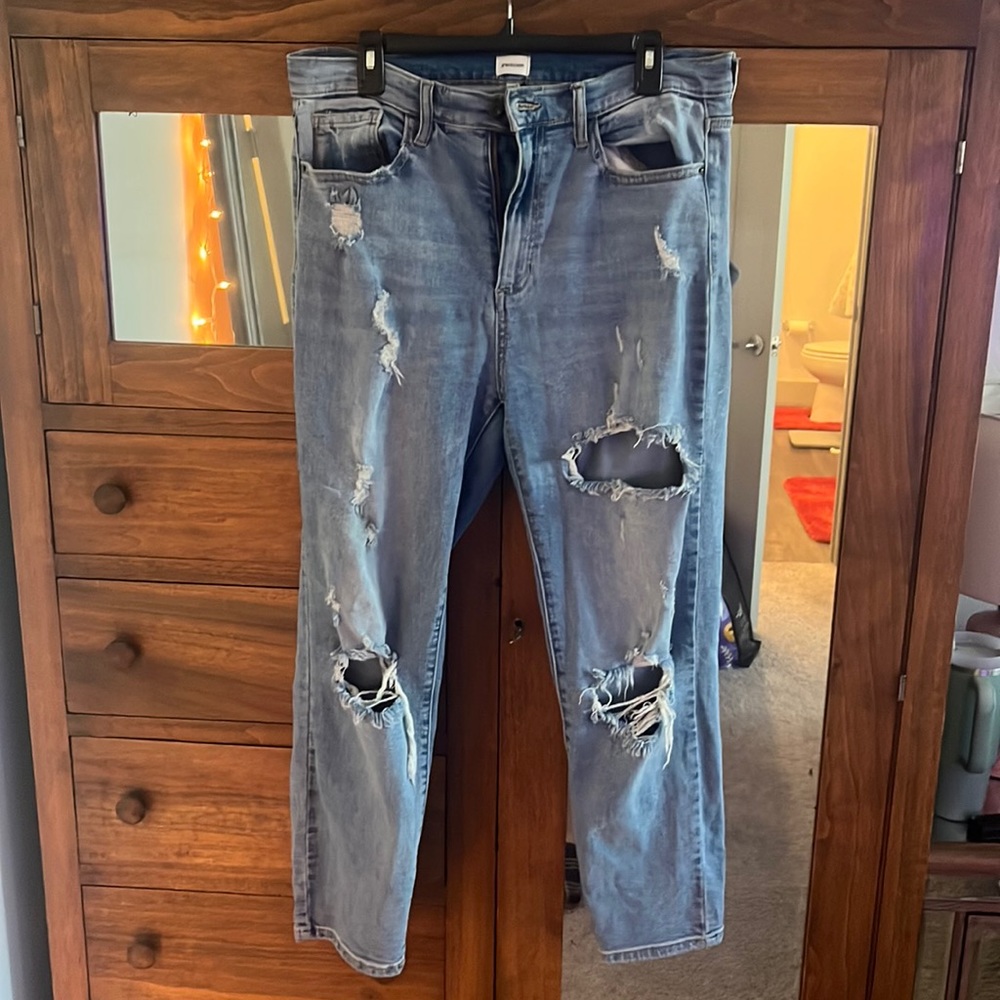 Sneak peek ankle mom jeans